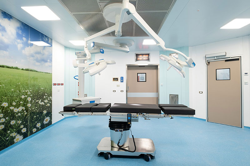 Porte a battente ospedaliere a tenuta ermetica per ospedale Fatebenefratelli