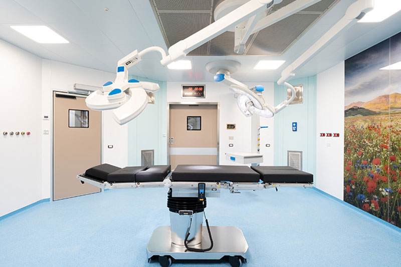 Porte scorrevoli ospedaliere a tenuta ermetica per ospedale Fatebenefratelli