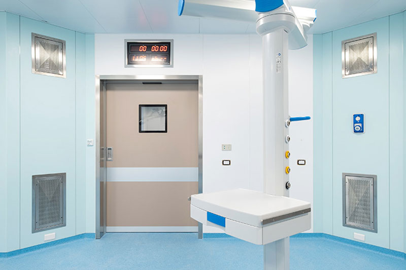 Porte scorrevoli ospedaliere a tenuta ermetica per ospedale Fatebenefratelli