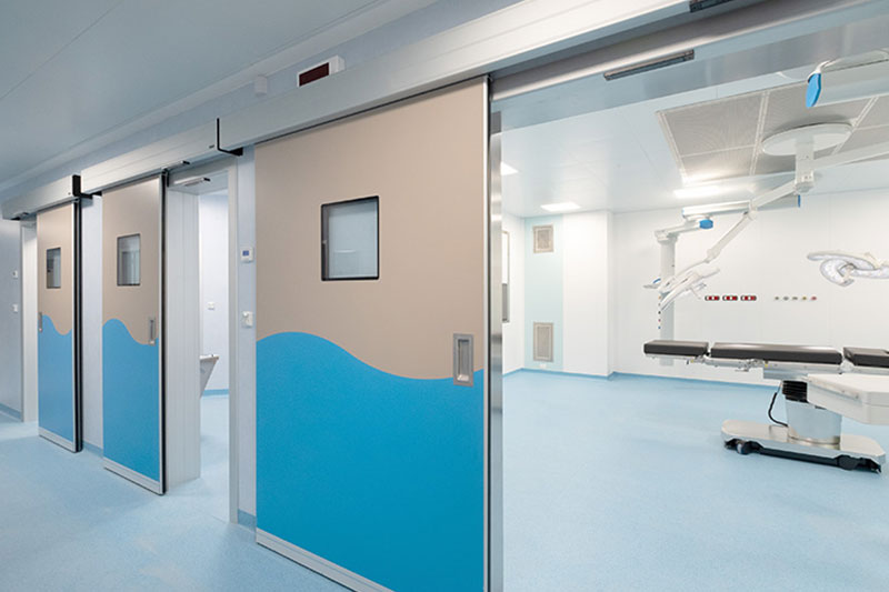 Porte scorrevoli ospedaliere a tenuta ermetica per ospedale Fatebenefratelli