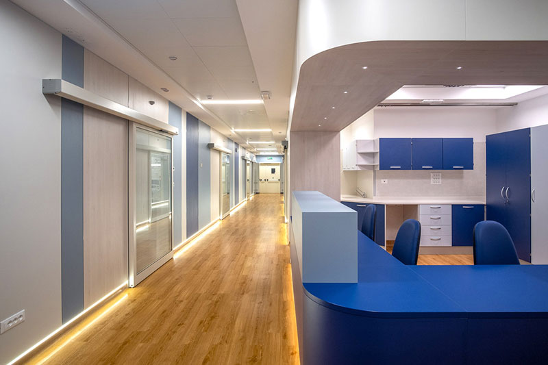 porte automatiche ospedaliere Casa del Sollievo della sofferenza