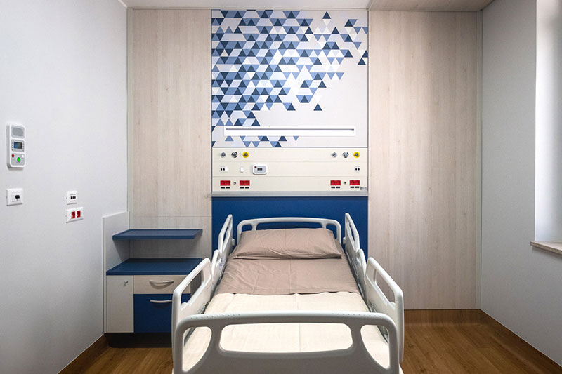 porte automatiche ospedaliere Casa del Sollievo della sofferenza