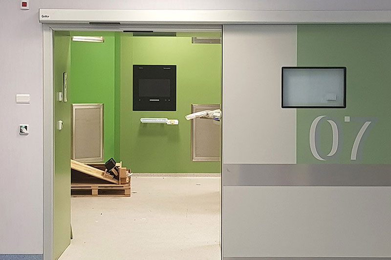 portes corredisses hermètiques automàtiques Hospital Bra