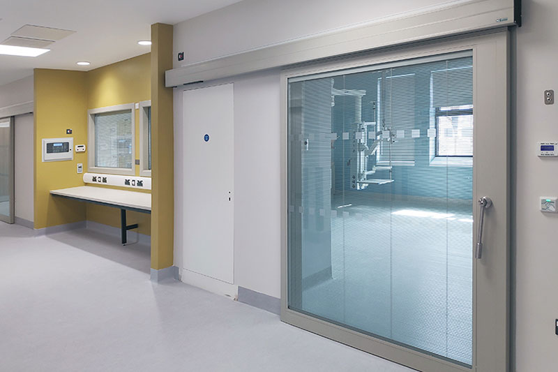 Porta automatica scorrevole ospedaliera