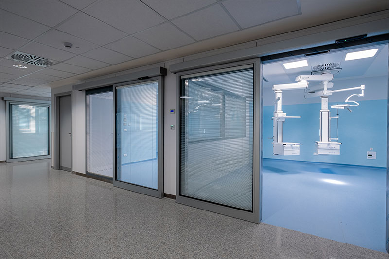 Le porte automatiche LABEL contribuiscono a innovazione e comfort nella Casa di Cura Madonna della Salute di Porto Viro 19 Porte automatiche con visiva per la casa di cura Madonna della salute di Porto Viro