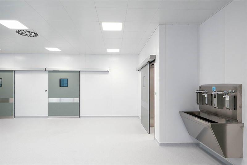 Porte automatiche ospedaliere LABEL nella Clinique Athena di Costantina 15 Porta automatica scorrevole per la clinique Athena di Costantina