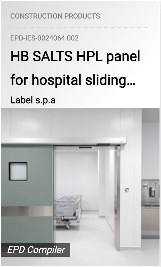 Esempio di porta automatica ospedaliera HB SALTS