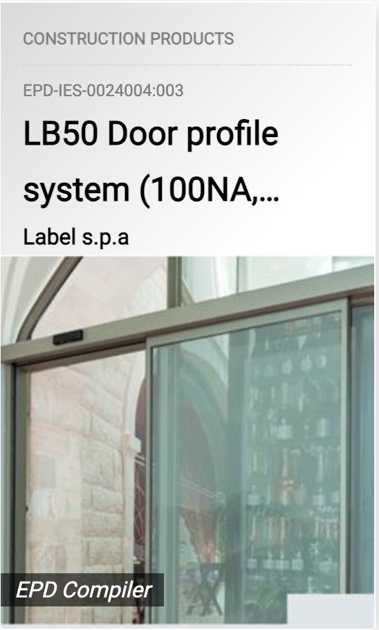 Esempio di un sistema di profilo Label LB50